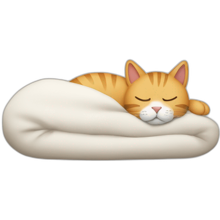 sleeping cat with zzzzz writen above emoji