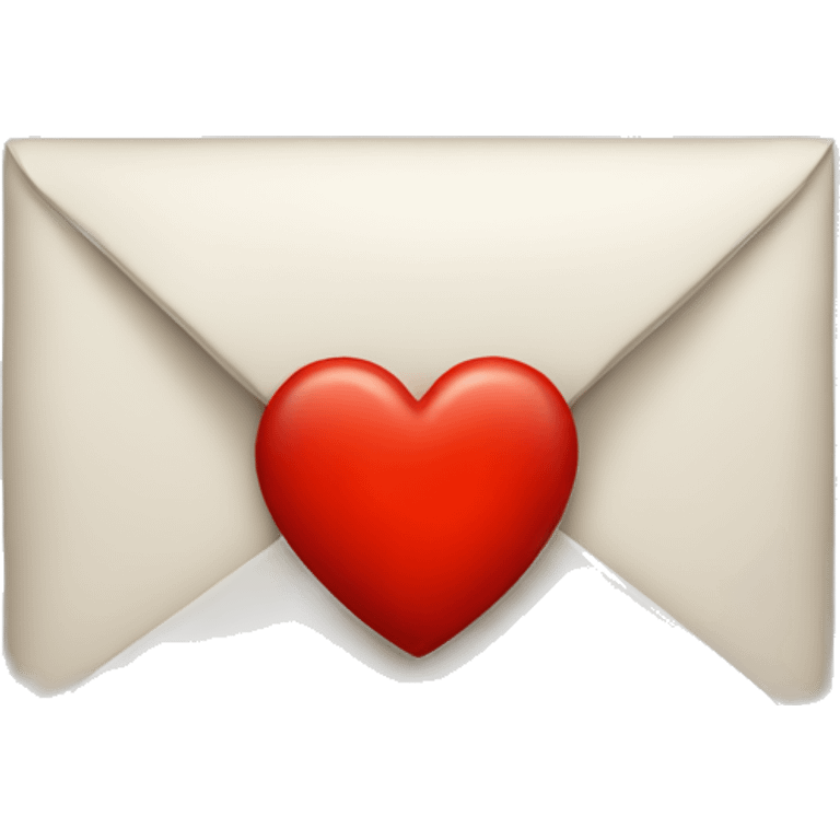 letter A under red heart emoji