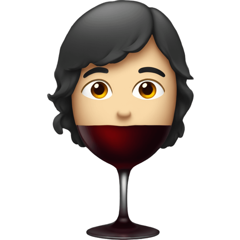 Dark red wine emoji