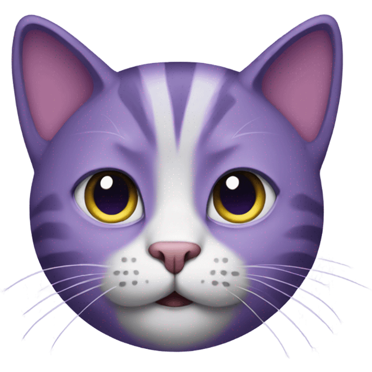 Purple cat emoji