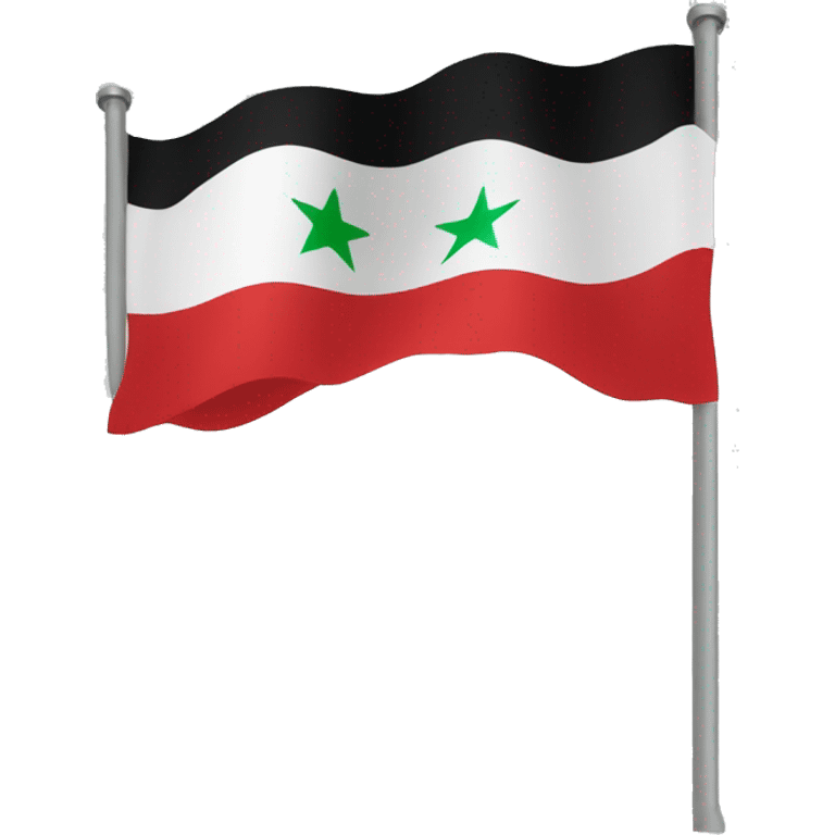 Free Syria Flag emoji