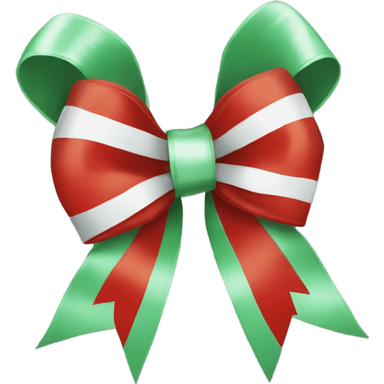 Christmas bow emoji