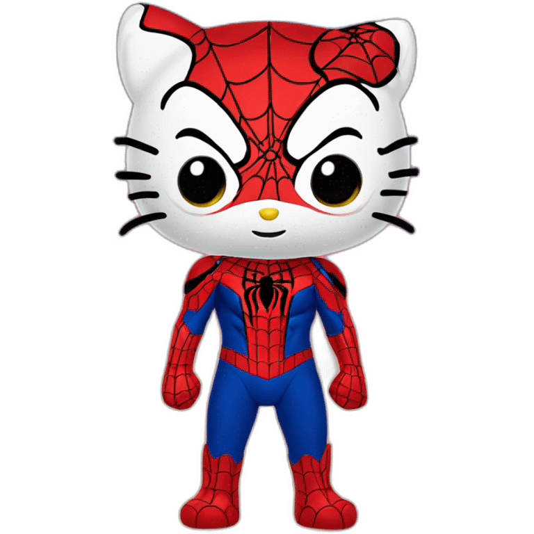 Hellokitty spiderman emoji