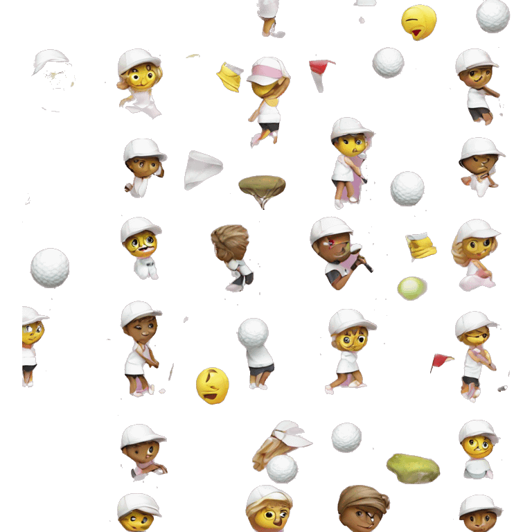 cute golf emojis girly emoji