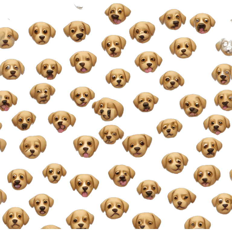 Many dog emoji