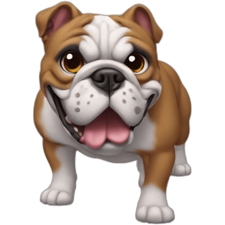 Bulldog ingles disfrazado de batman emoji