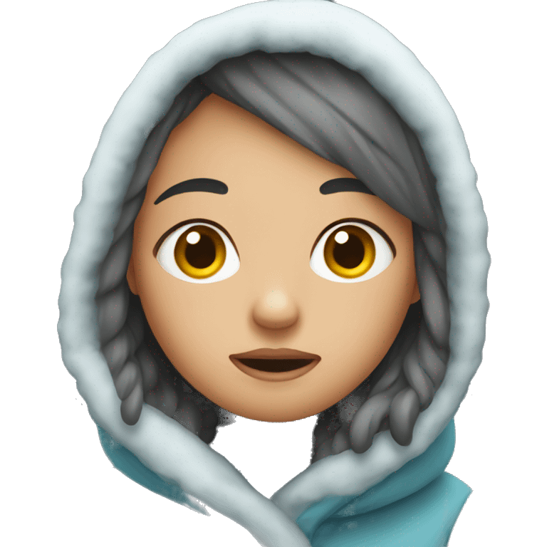 girl getting cold  emoji