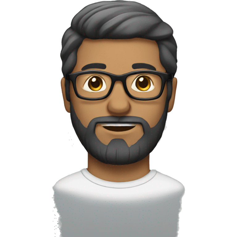 Man with glasses and beard emoji