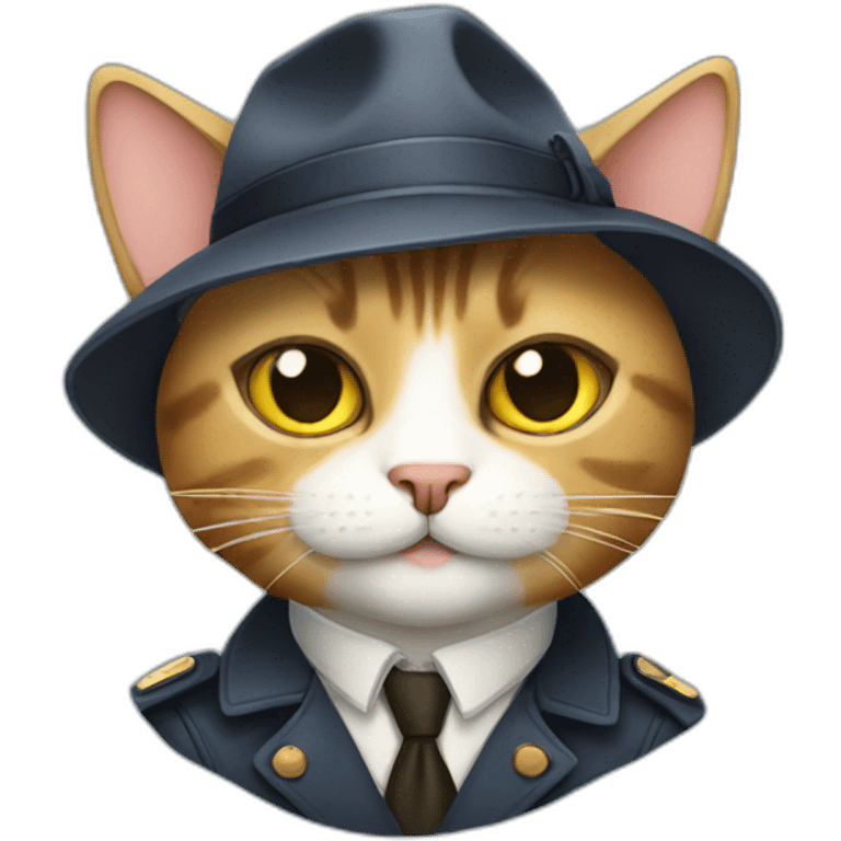 Detective cat emoji