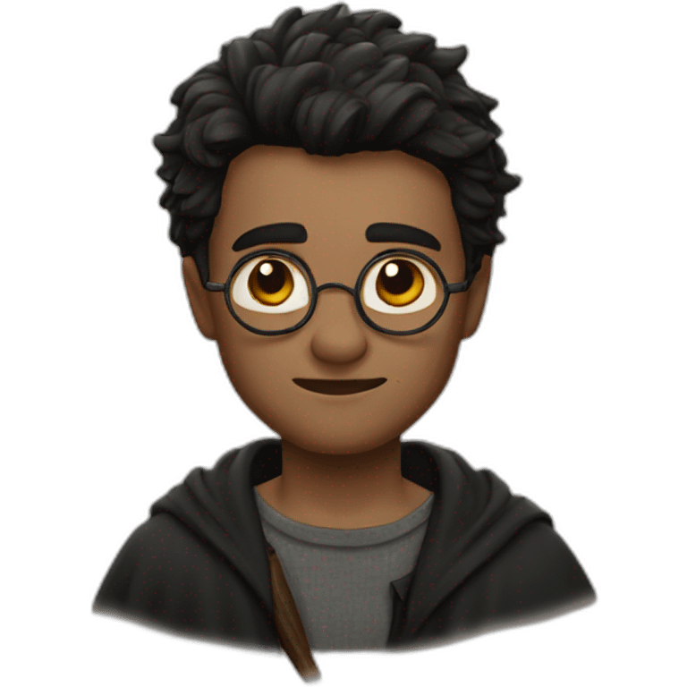 Harry Potter with a scar emoji