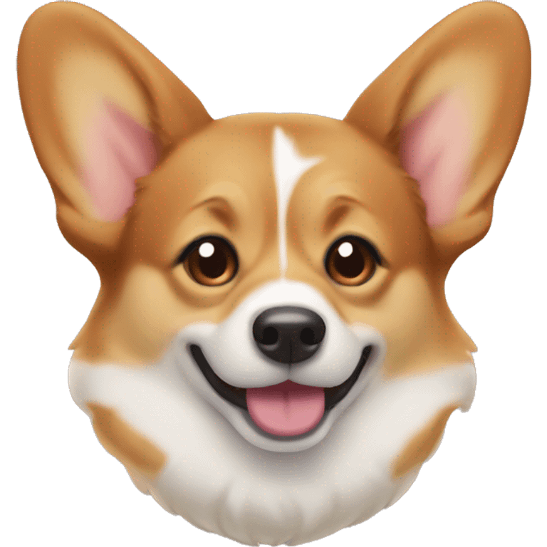 Corgi apple style emoji