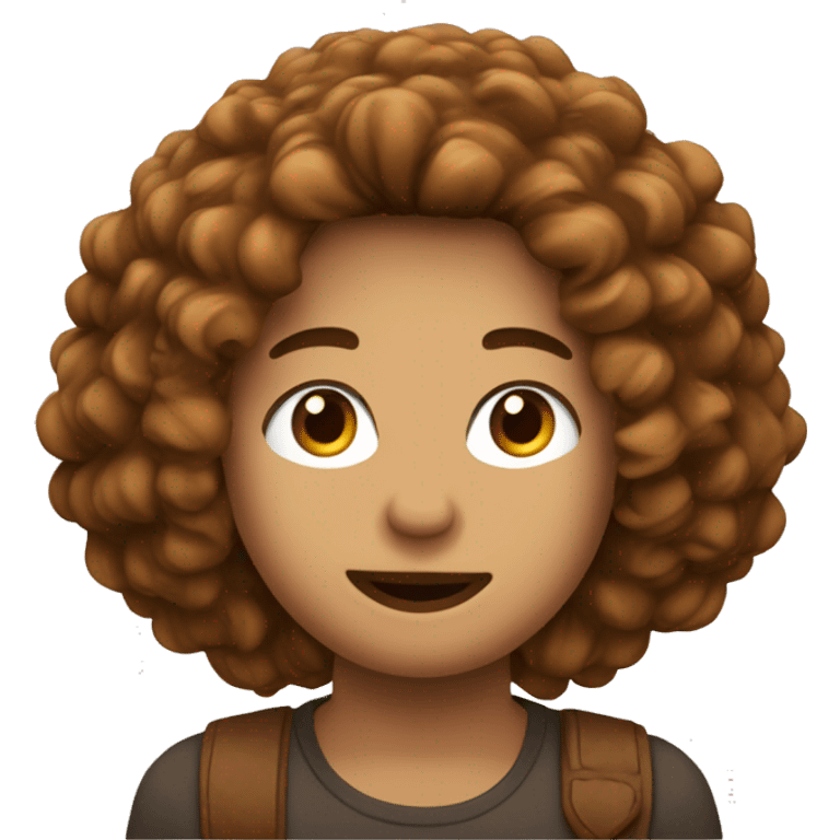 un mec avec les cheuveux frissé et la peaux marron emoji