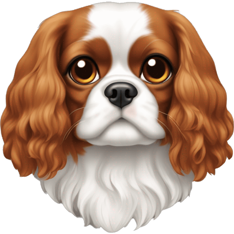 Cavalier king femmina di colore bianco e marroncino  emoji