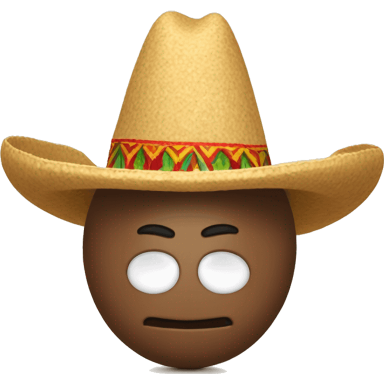 Bean with a sombrero emoji