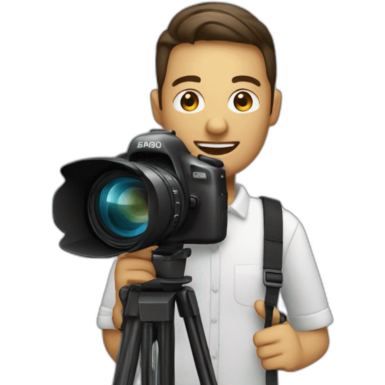 Photographer with a video camera emoji