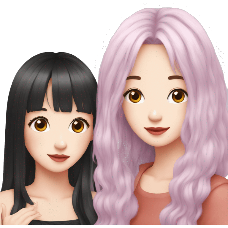 Jisoo with lisa emoji