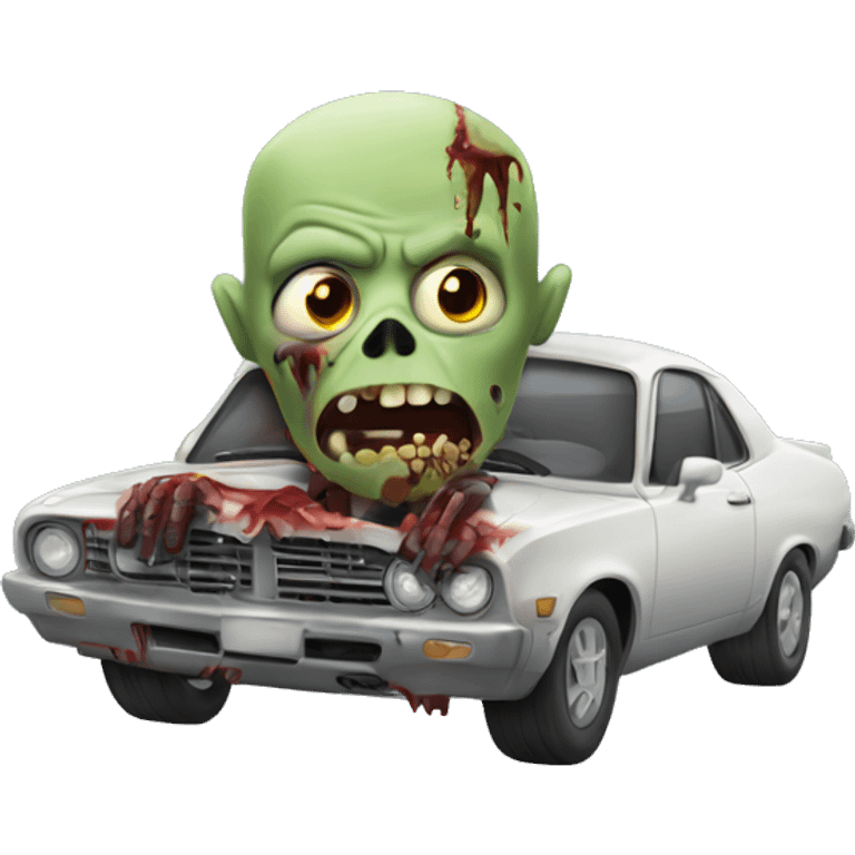 Zombie in a fast car emoji