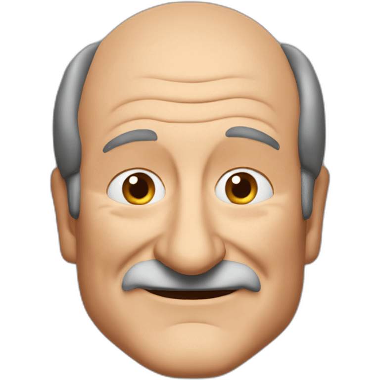 robin williams with a receding hairline emoji