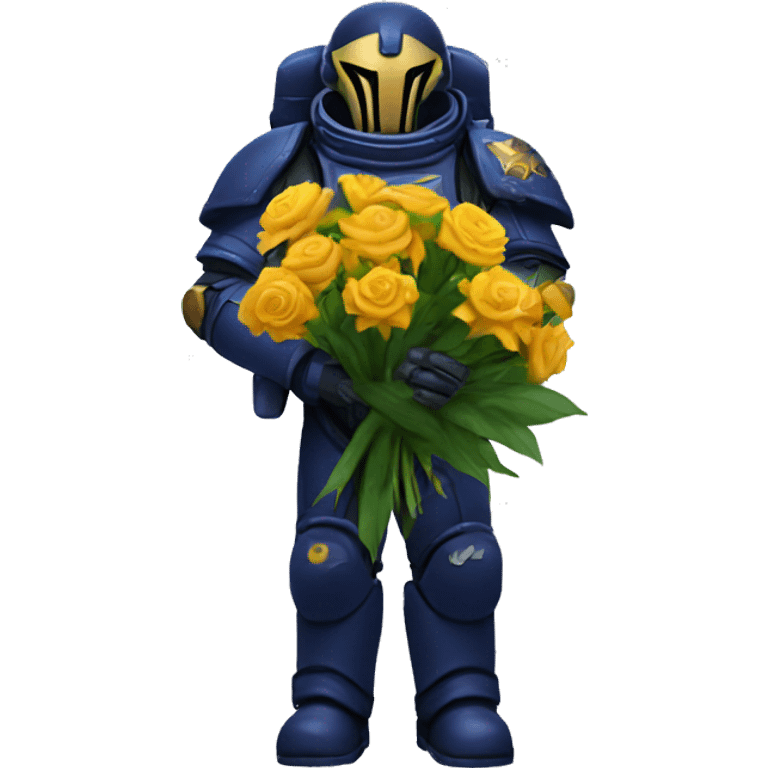 spacemarine holding flowers  emoji