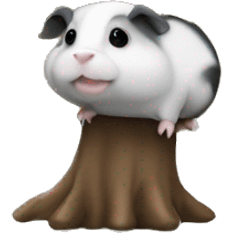 guineea pig in a pin tree emoji