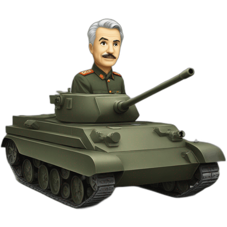 Josef Staline sur un tank emoji