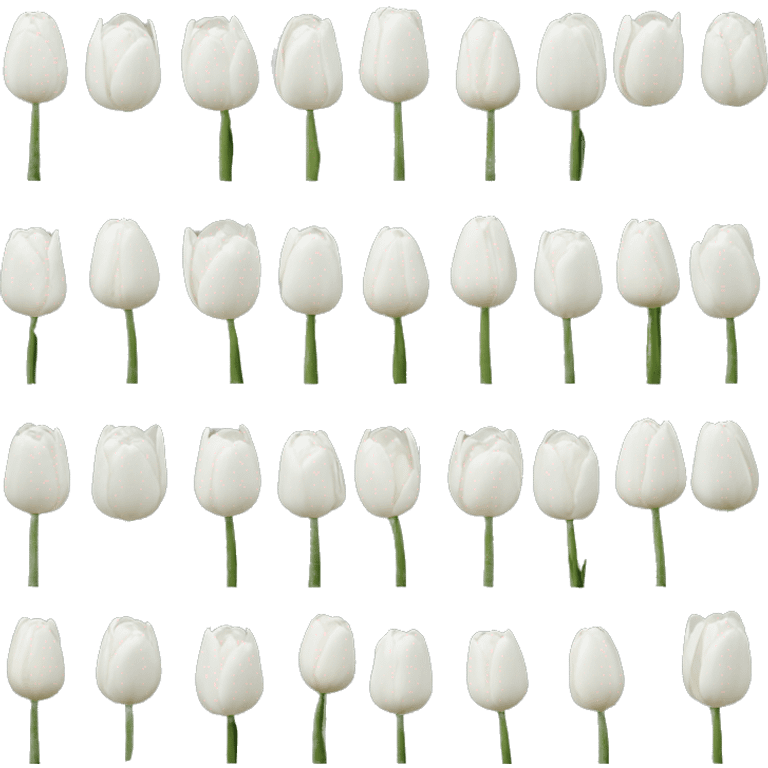 White tulips emoji