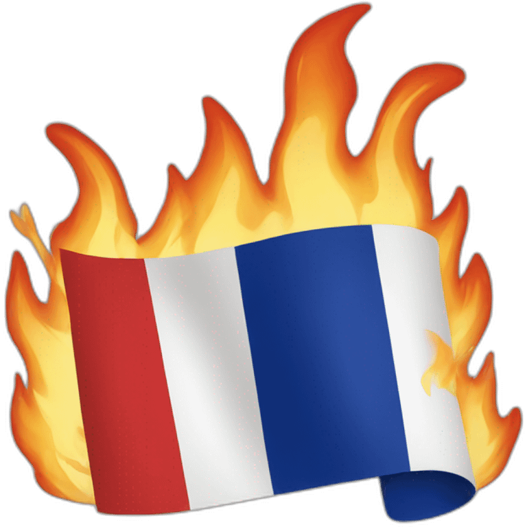 france flag fire emoji