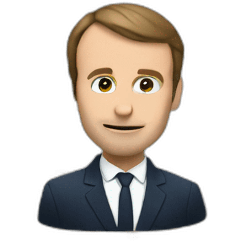 macron qui mange de la fondu emoji