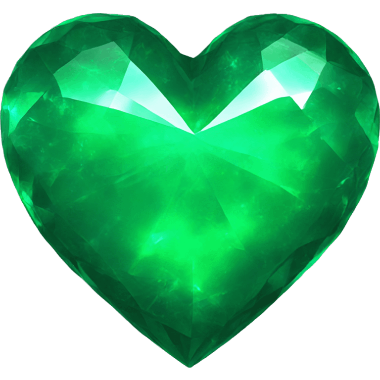 Emerald green heart  emoji