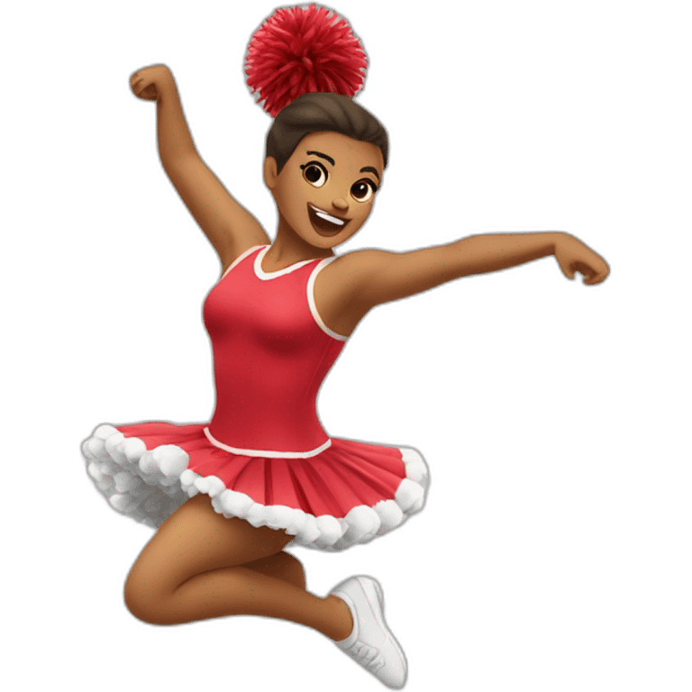 pom pom girl qui dansent emoji