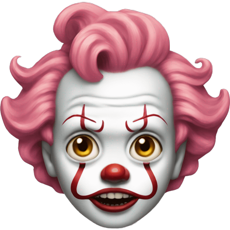 Pennywise with pink hair emoji