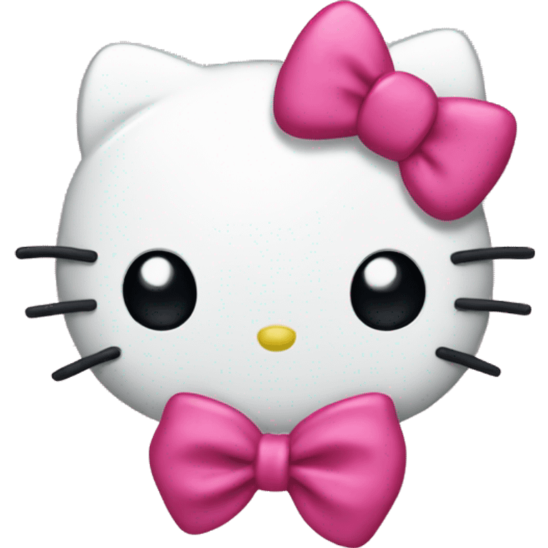 Hello kitty with a bow  emoji