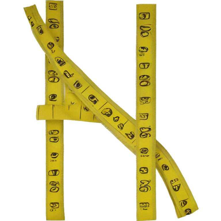 measure tape yellow emoji