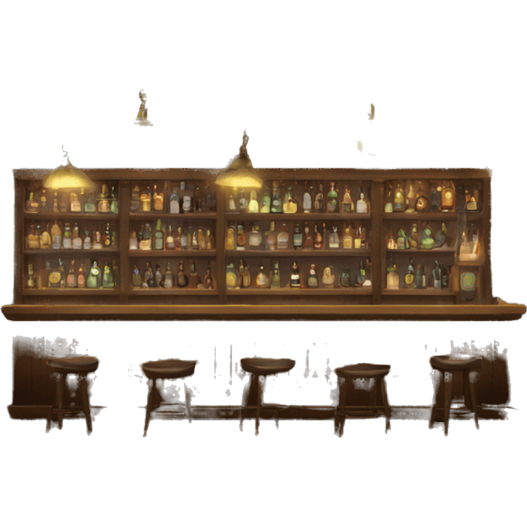 speakeasy bar with pretty lights  emoji