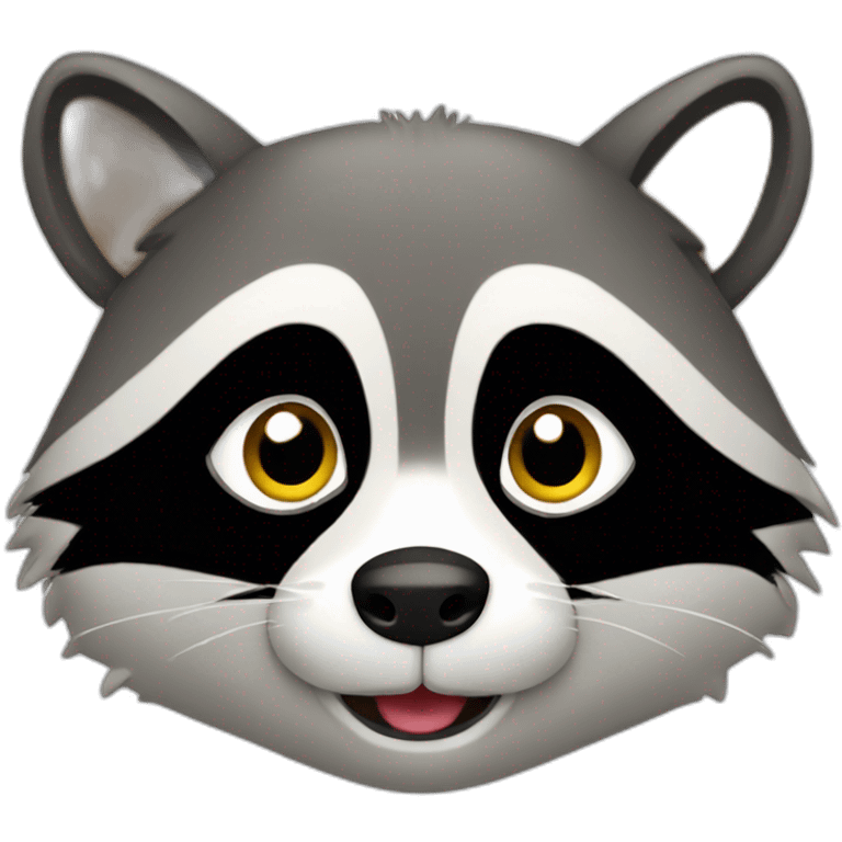 cute raccoon  emoji