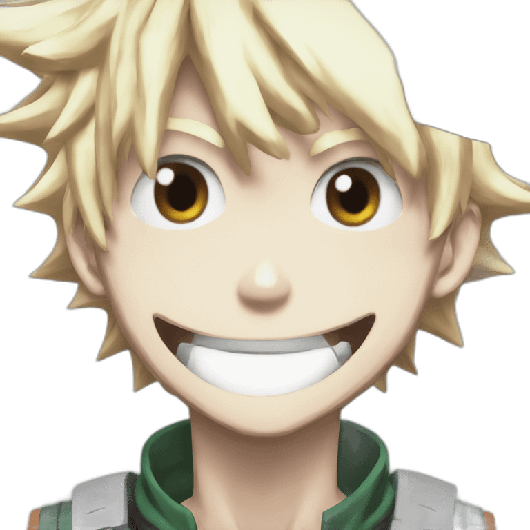 Bakugo my hero academia manga emoji