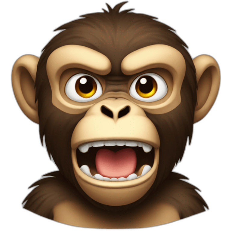 angry monkey emoji