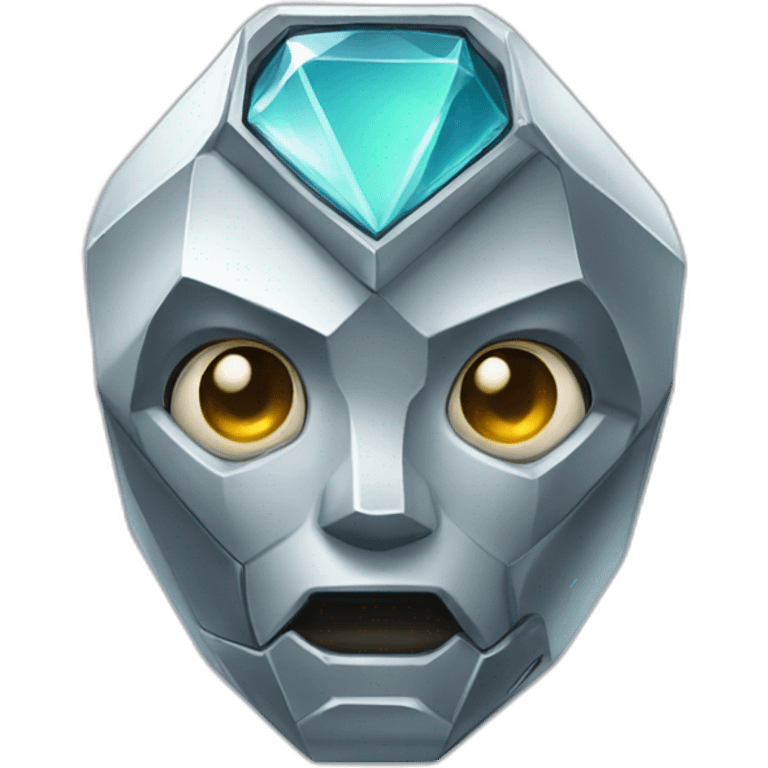 diamond shaped robot emoji