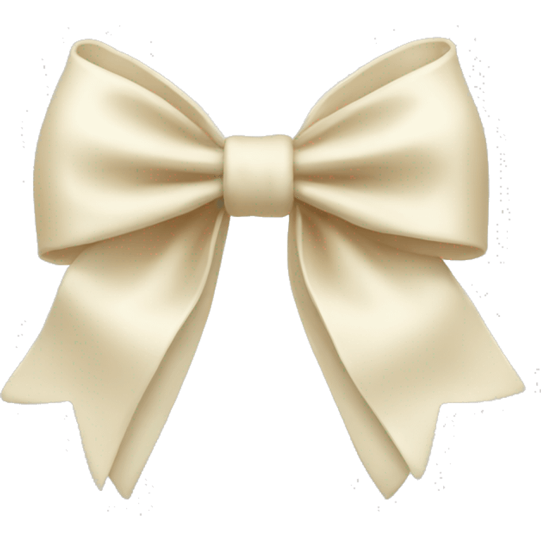 Cream bow emoji