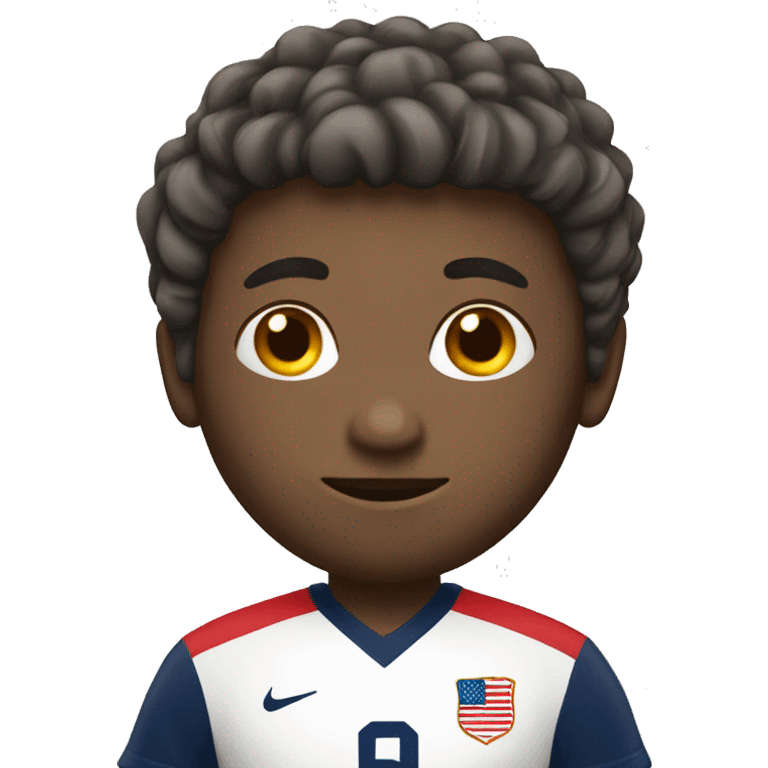 USA white soccer emoji