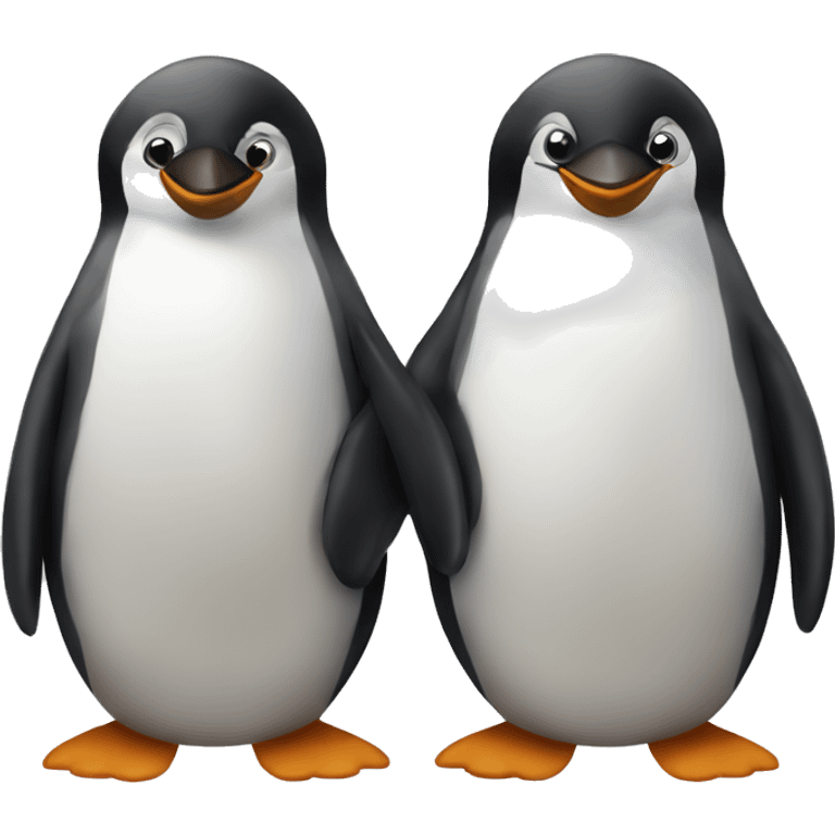 Pinguin couple emoji