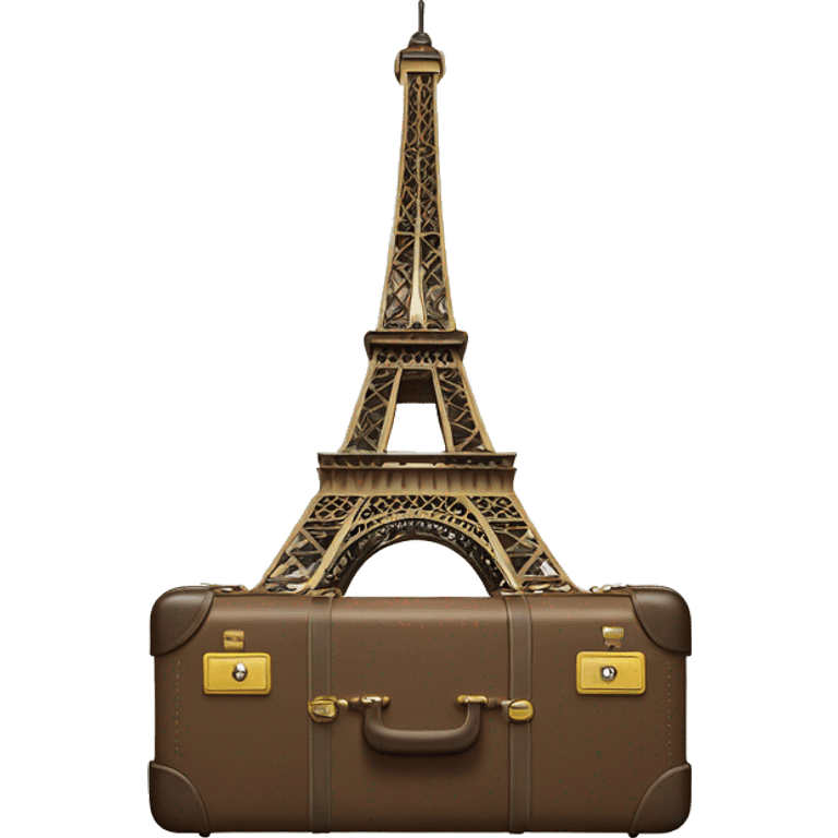 Eiffel tower suitcase emoji