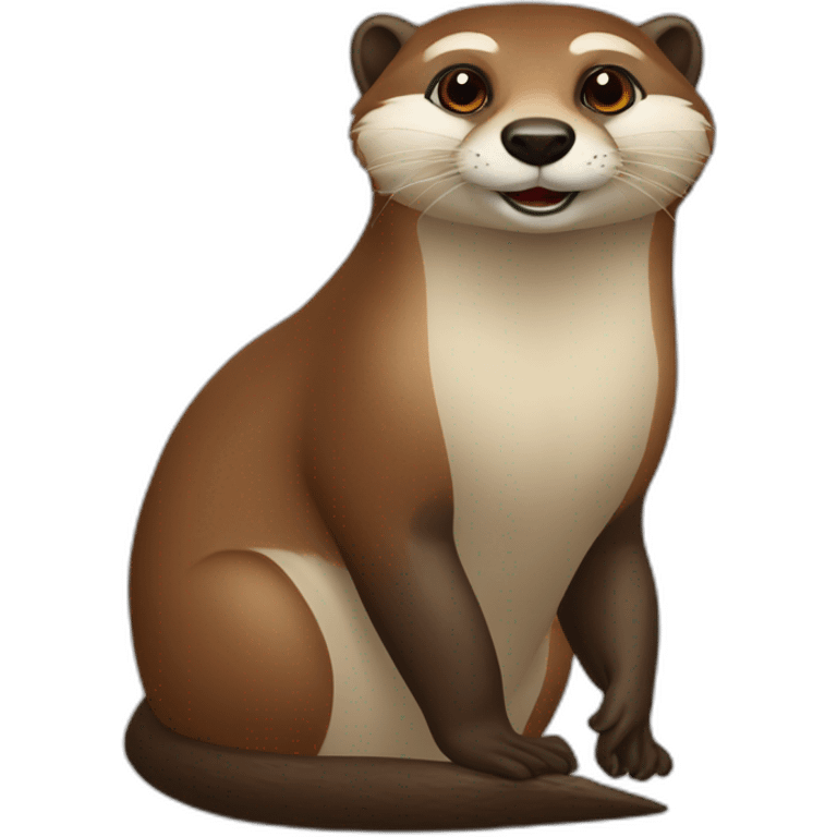 loutre sur un renard emoji