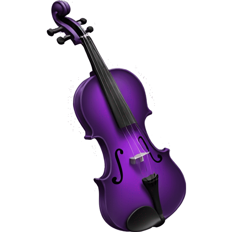 Purple violin emoji