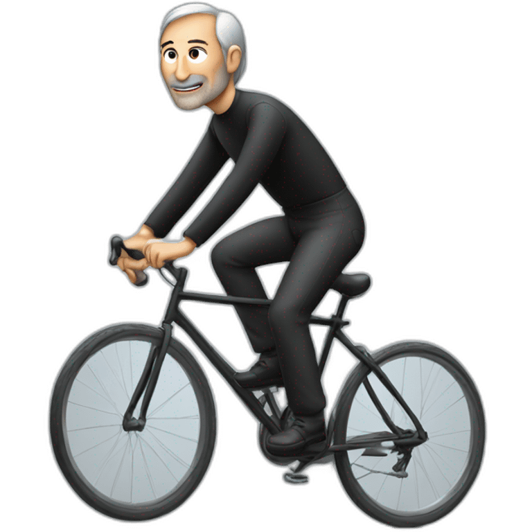 steve jobs riding bicycle emoji