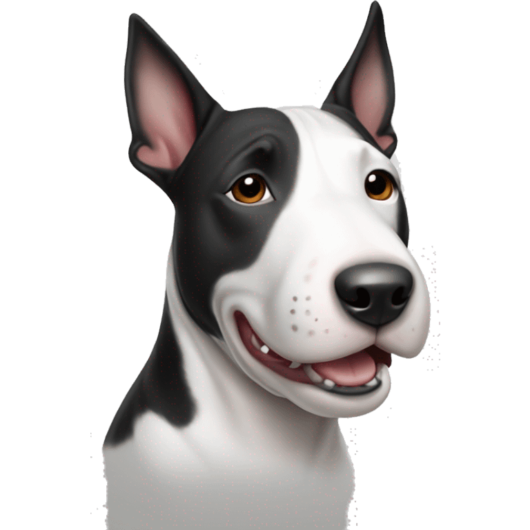 Bull Terrier Black and White emoji