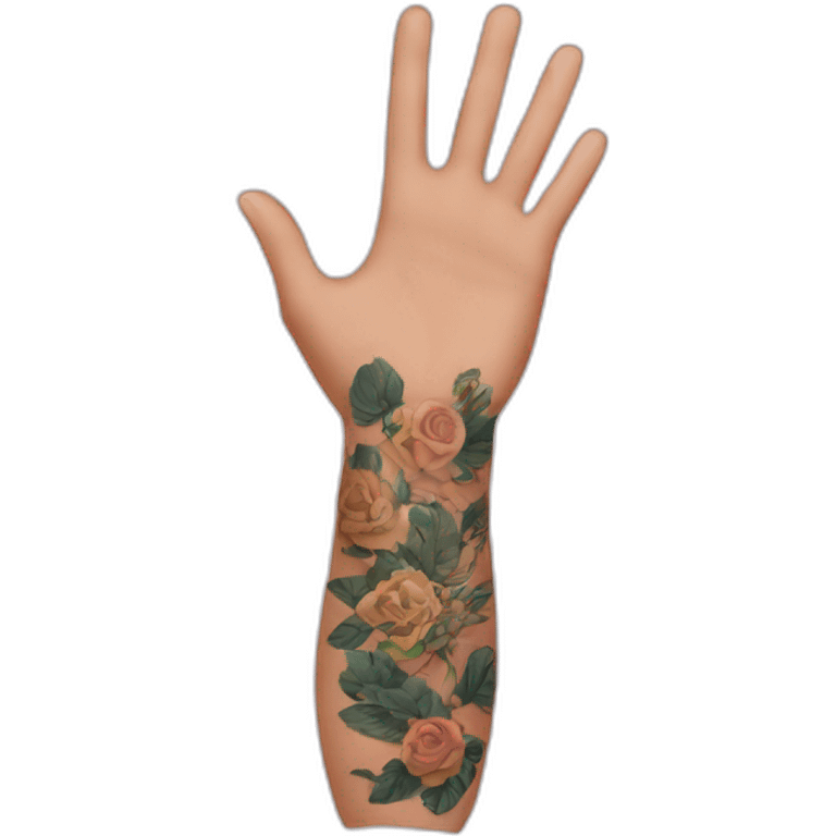 tattooed arm emoji