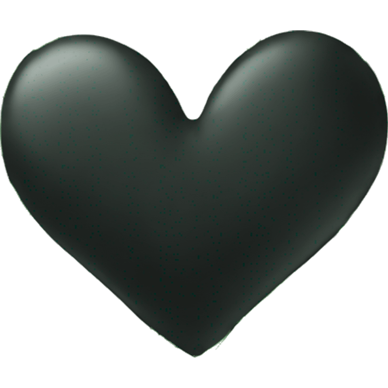 Half black and half Green heart emoji