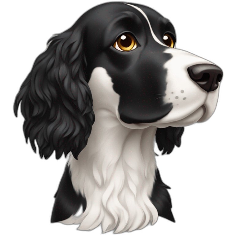 black springer spaniel dog emoji