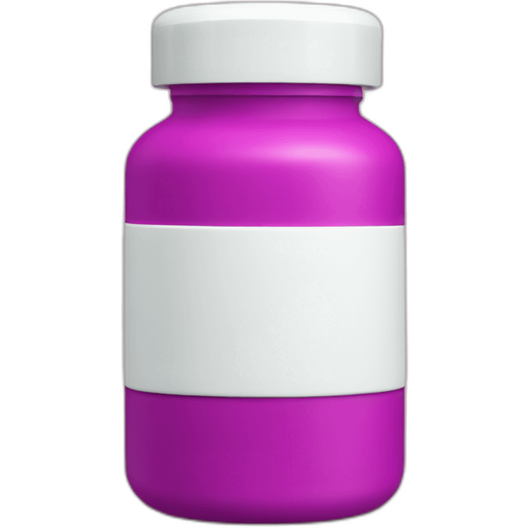 supplement bottle with “Mg” emoji